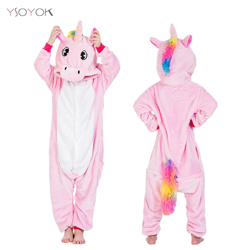 Kigurumi/Пижама с единорогом для мальчиков и девочек; Пижама с единорогом и львом; детская одежда для сна; комбинезон для малышей; Пижама; одеяло