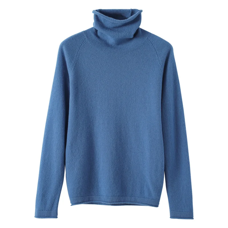 

Ailaile, свитер с высоким воротником, женский осенне-зимний новый вязаный пуловер, базовая нижняя рубашка, Женские приталенные Шерстяные Топы с...