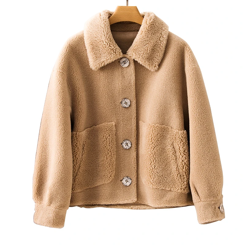 30 шерстяное зимнее пальто из искусственного меха женское китайское осеннее 2019