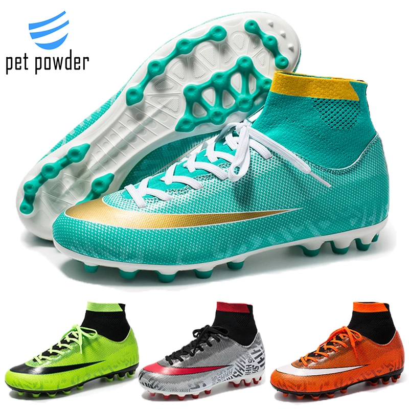 

Men's Football Boots Non-Slip Spikes Sports Shoes Women's Short Spikes Football Sports Shoes Lightweight and Breathable