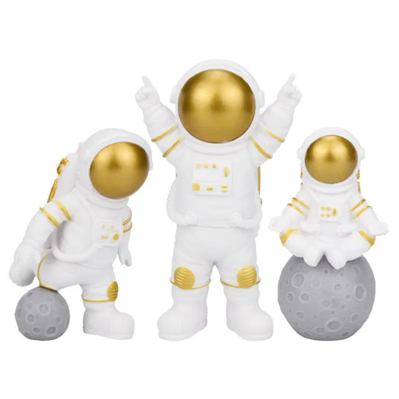 

3pcs/Set Space Astronaut Boy Birthday Party Decorations Kids Cake Decorations Dessert Table Decor Baby Shower DIY Party Decor