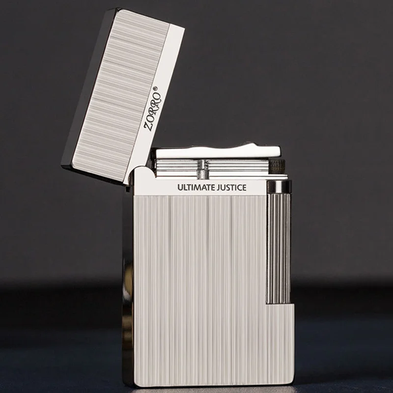 Скидка Новинка, оригинальная керосиновая Зажигалка Zorro с громким звуком, стальная проволока, бензиновый двигатель, курительная трубка, подарок для...