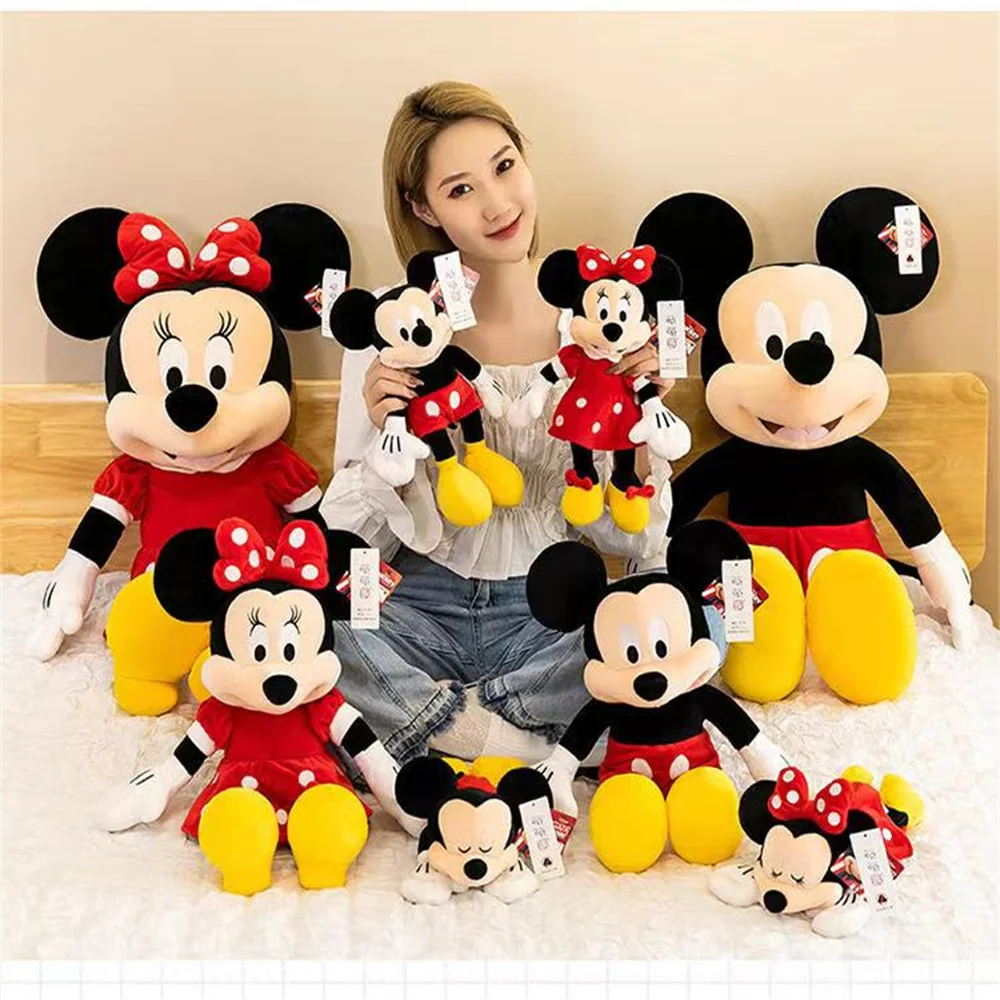 Disney Mickey Mouse Minnie Plush Toy Soft Cartoon Duck Mouse stuffed dolls Birthday Christmas Gift for Kids Birthday Gift Girl
