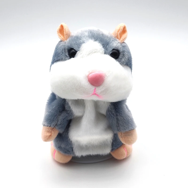 

Pet Plush Toy 15cm Talking Hamster Mouse Hot Cute Speak Talking Sound Record Hamster Educational Toy for Children Gifts