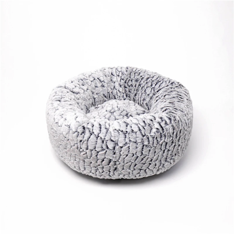 

Adjustable Warm Fleece Pet Bed Kennel Soft Round Dog Cat Smothing Bed Winter Deep Sleeping Bag Sofa Puppy Cushion House Cats