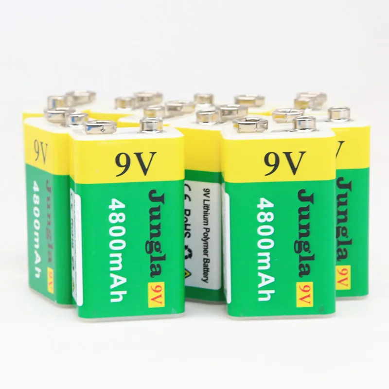 Высокая Ёмкость USB Батарея 9V 4800 мА/ч литий-ионный аккумулятор Перезаряжаемые
