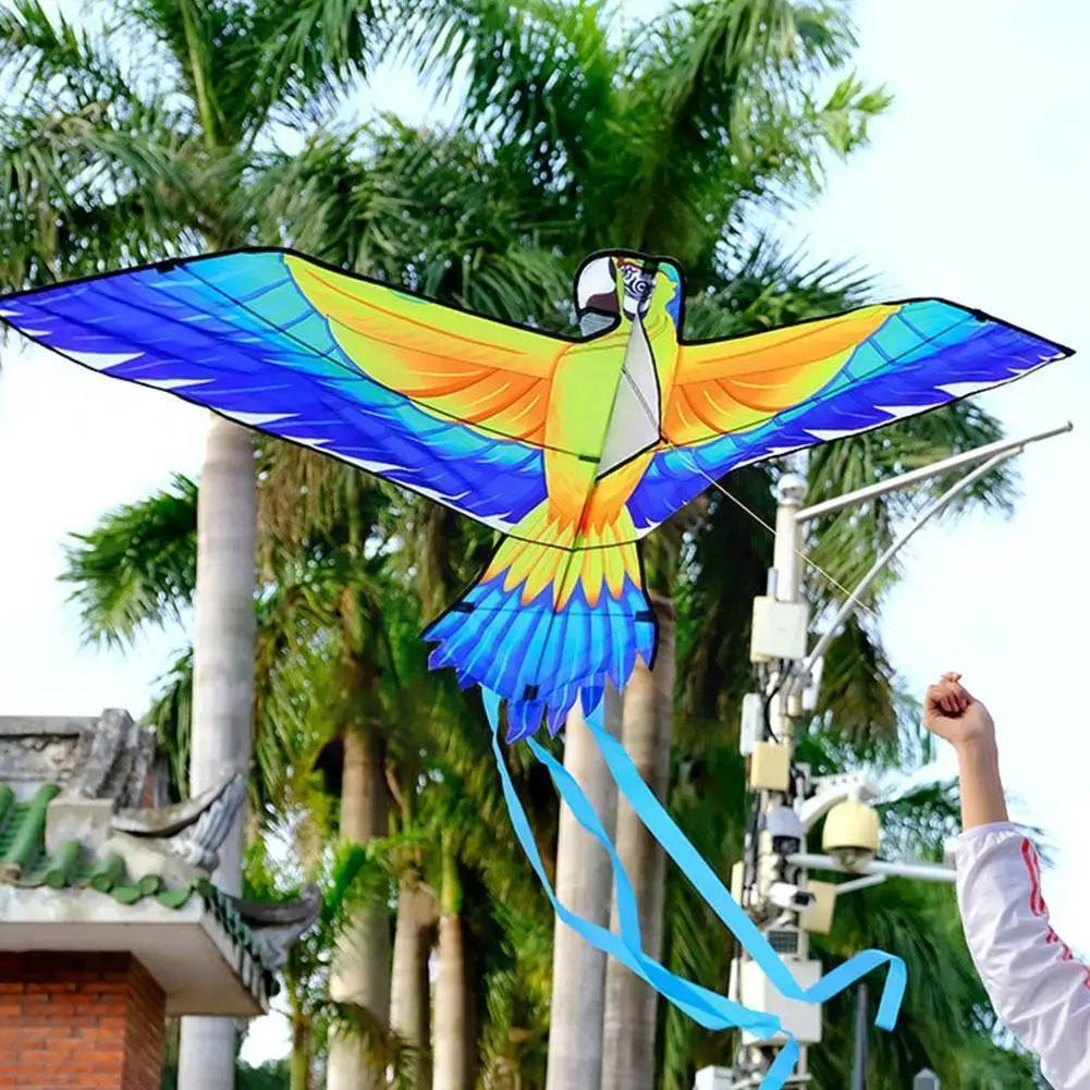

Outdoor Toys For Children Parakeet Kites With String High Quality Ripstop Albatross Kite Large Animal Shape Flying Gift S0K0