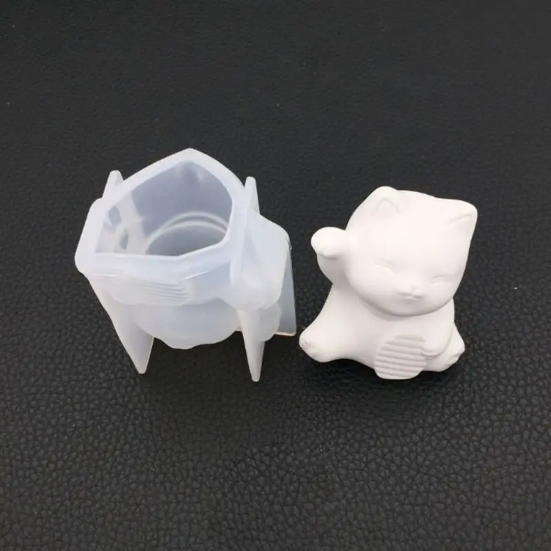 

Crystal Epoxy Resin Mold 3D Bulldog Necklace Pendant DIY Casting Silicone Mould