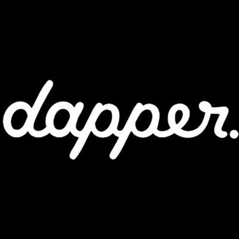 Белый 15X6 см Dapper гоночный автомобиль лобовое стекло виниловая наклейка на окно водонепроницаемый - Название цвета: Белый