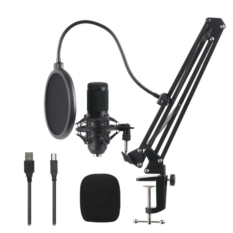 

Studio Recording Condenser Microphone Kit for Network Broadcasting Online Singing