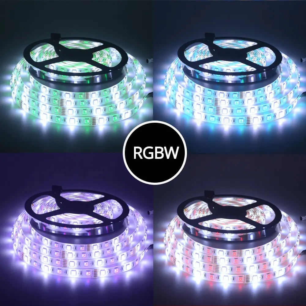 Высокое качество 5050 SMD светодиодные ленты DC 12 В IP65 Водонепроницаемый 5 м/лот 60 Светодиодный s/m гибкий RGB RGBW клейкая лента свет для домашнего декора