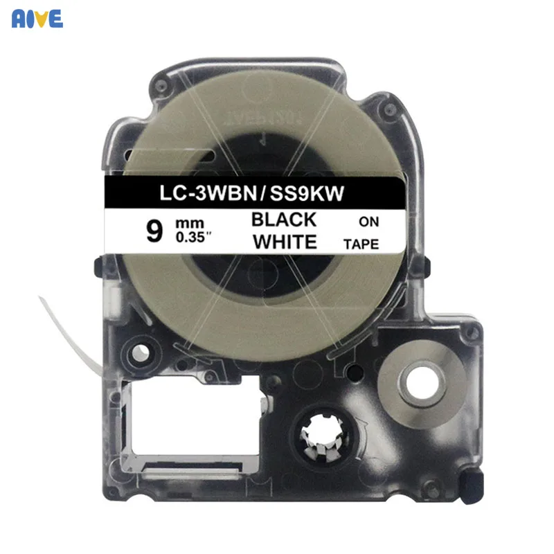 Аиве 9 мм ярлык SS9KW совместимый для EPSON LW 300 400 600P 1000 LC 3WBN kingjim SR530C SR550C принтер печати