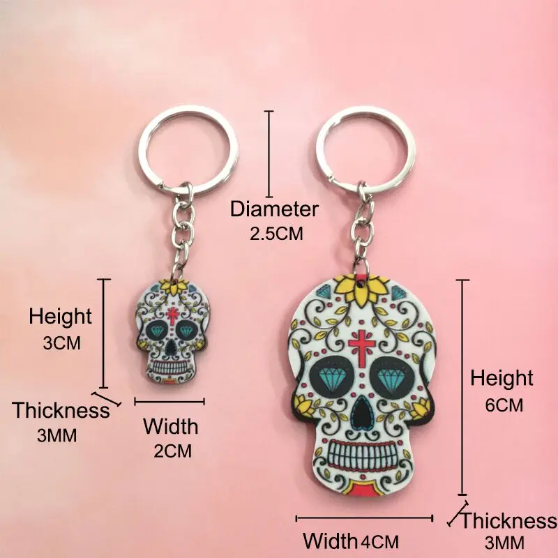 Брелоки с черепом Calavera сладкие милые брелоки для друзей и семьи подарок на