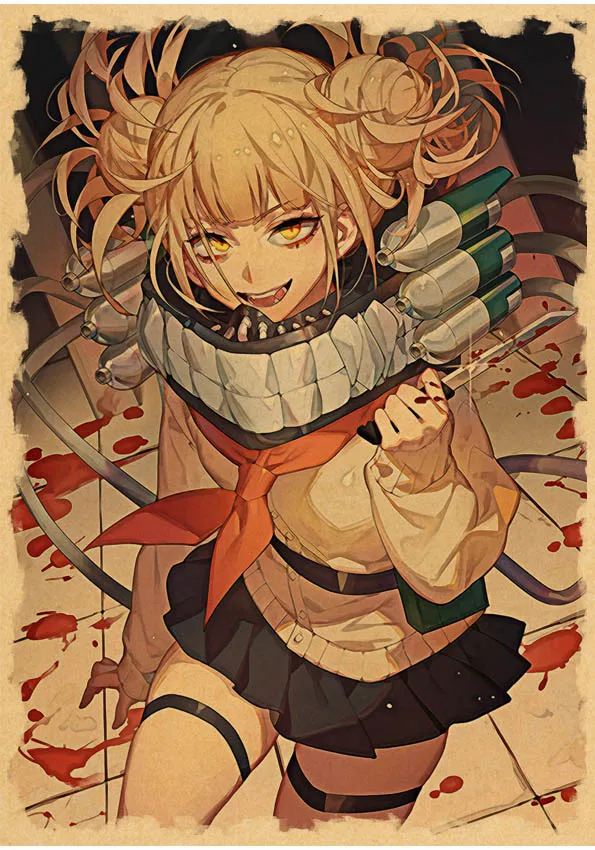 Горячие аниме плакаты химико Тога Ретро стиль своими руками винтажный Декор для