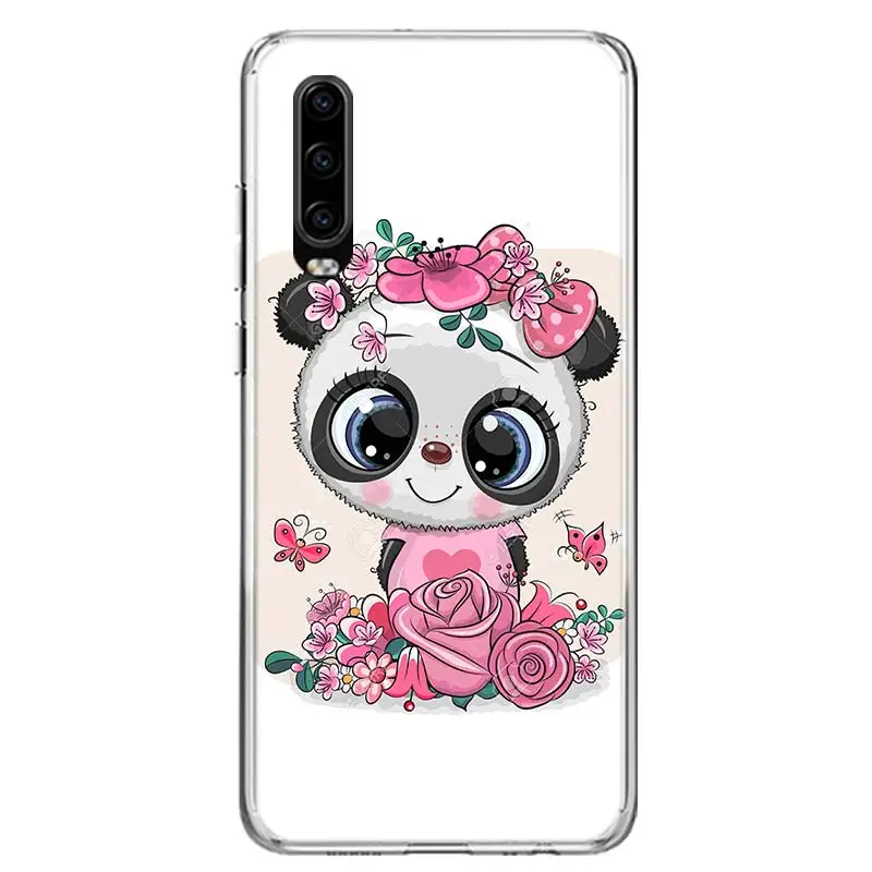 

Cute Panda Baby Cake Cartoon Phone Case For Huawei P40 P30 P20 10 Mate 10 20 30 Lite Plus Pro P Smart Z + 2019 Popular Coque Cov