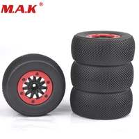 4pcsset rc 110 12mm hex short course truck tyre tireswheel bead lock fit for slash car model toys parts accessories