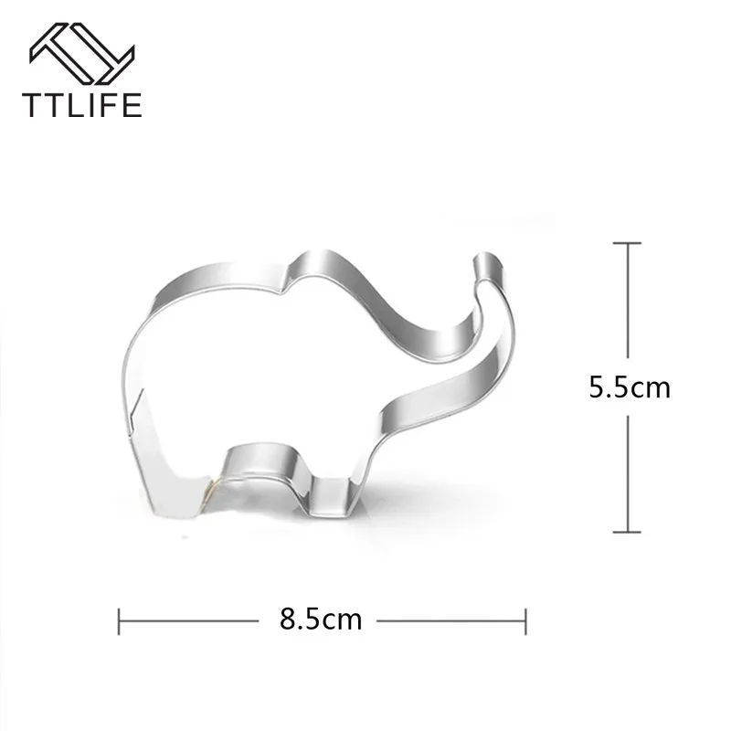 TTLIFE слон животных формочки для печенья нержавеющая сталь Кондитерская форма