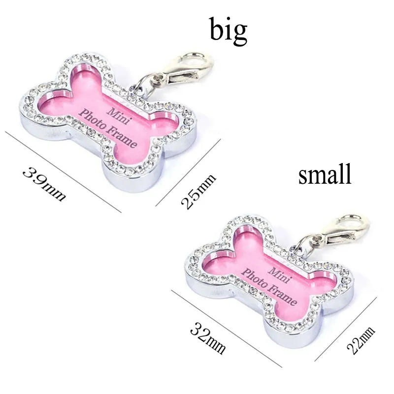 Персональный ошейник в форме кости для питомцев идентификационный номер адрес