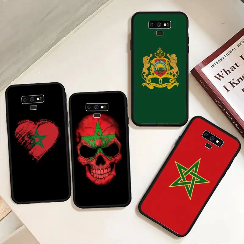 

Morocco Flag Coat Of Arms Phone Case For Samsung A50 A51 A71 A20E A20S S10 S20 S21 S30 Plus ultra 5G M11 funda cover