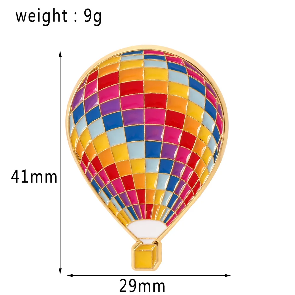 

Hot Air Balloon Brooch Cartoon Colourful ferris wheel Enamel Badges Pin Jewelry Gift Clothing accessories Romantic little gifts