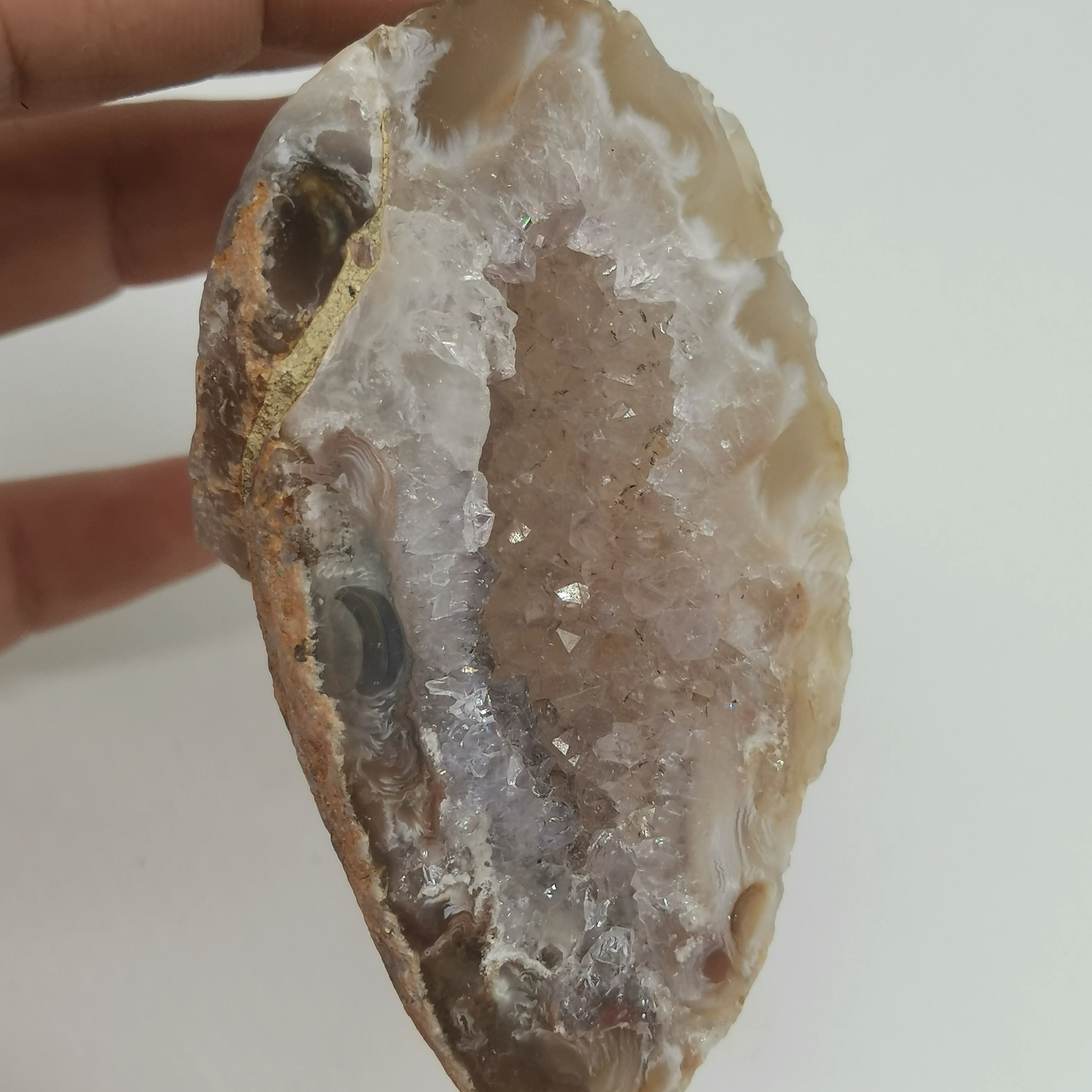 Decoration Stone 87g Natural Crystal Ore Mineral Rough Energy Agate geode Specimen Decor #XT398 | Дом и сад