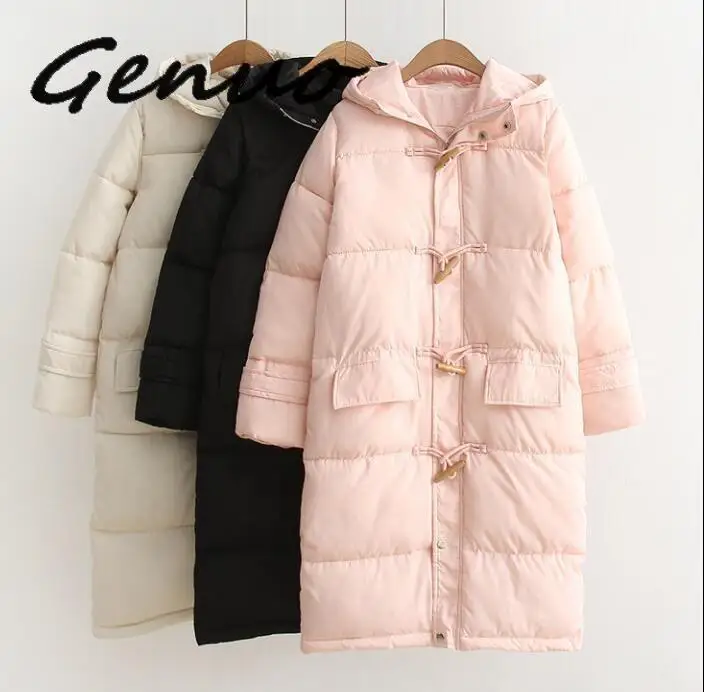 Женская зимняя куртка на пуговицах в Корейском стиле|Женские парки| |