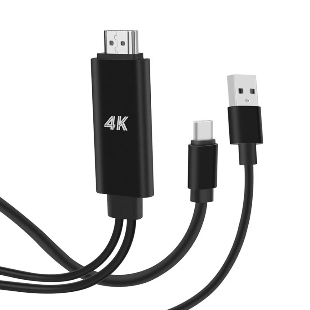 Кабель-адаптер Ouhaobin с Type-C на HDMI USB HDTV AV для Samsung Galaxy S9/S8 Plus Macbook | Электроника