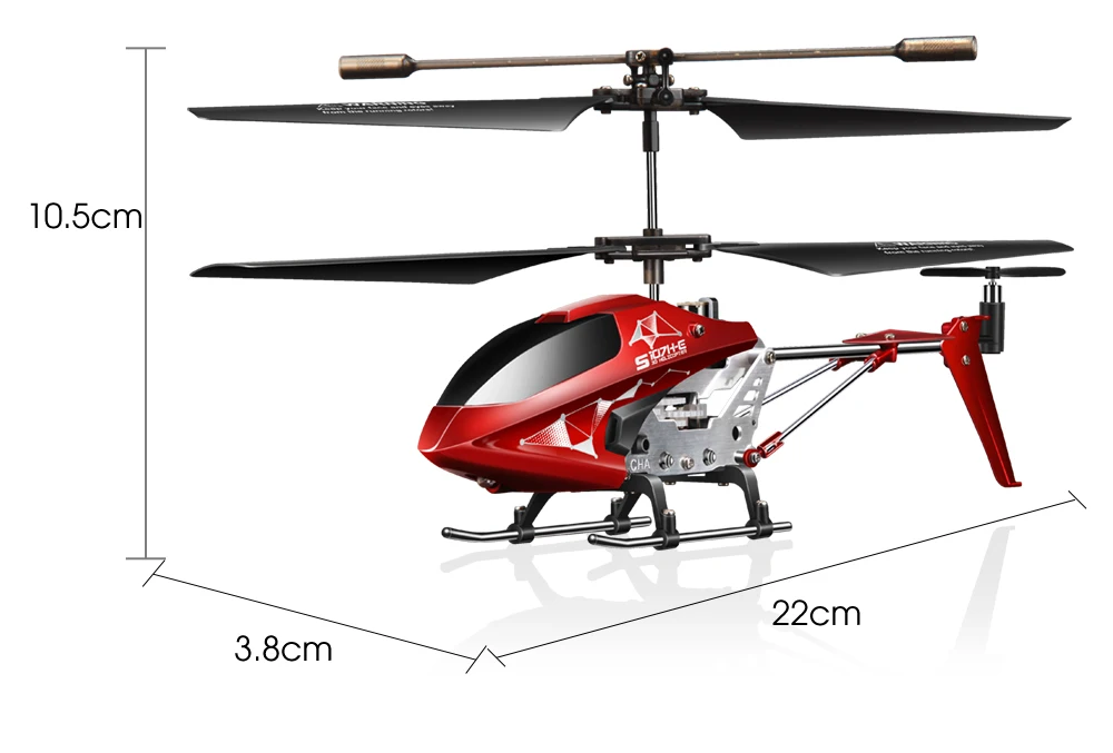Syma S107H-E, металлический мини-Дрон, один ключ, радиоуправляемые вертолеты для детей, взрослые игрушки, уличный Забавный Дрон, 2,4 ГГц, пульт дистанционного управления