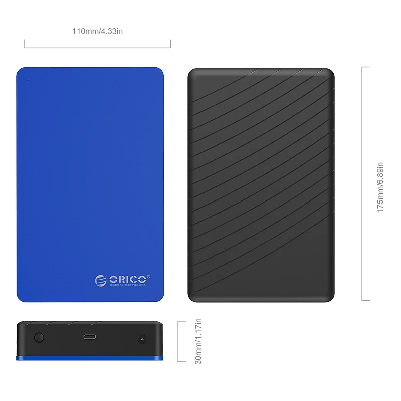 ORICO Алюминий 3," USB3.0 к SATAIII чехол внешний корпус жесткого диска 8 ТБ 3,5 SSD/SATA HDD адаптер Поддержка UASP