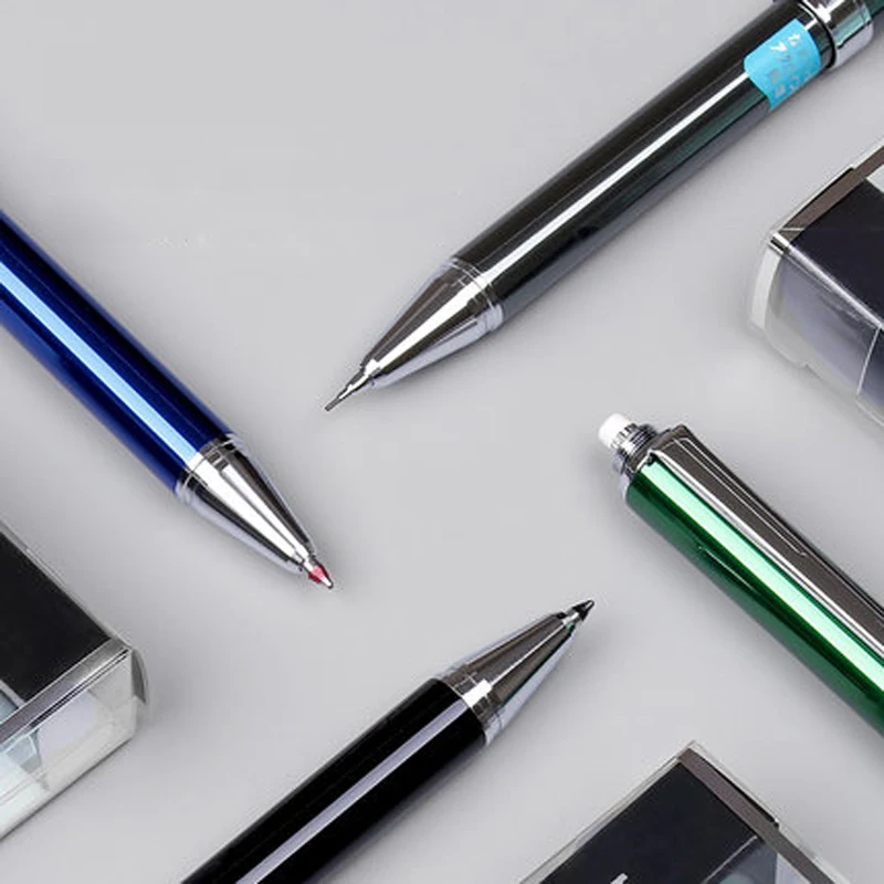 PILOT 2+ 1 Evolt 2 цвета 0,7 мм Мульти шариковая ручка(черный и красный)+ 0,5 мм карандаш металлические принадлежности для письма