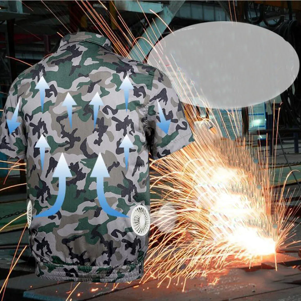 2019 мужские куртки летние кондиционеры Heatstroke верхняя рабочая одежда большой