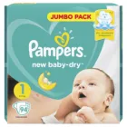 Подгузники Pampers New Baby-Dry 25 кг, размер 1, 94шт.