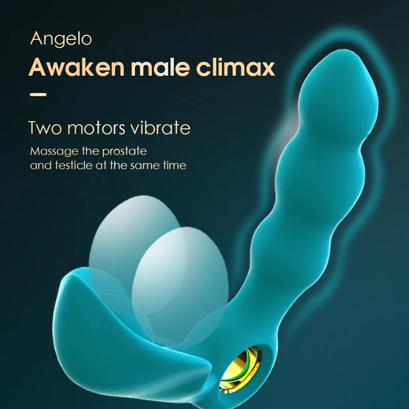 Массажер для яиц простаты умная Анальная пробка двойной мотор вибратор секс