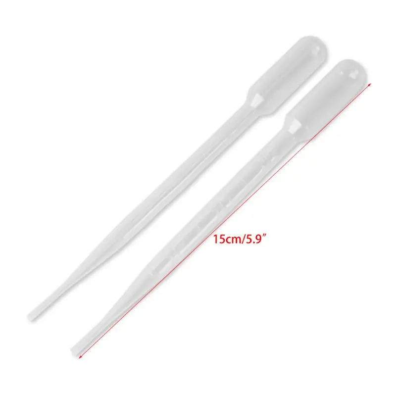 

5 Sizes Plastic Beakers Measuring Cups Set Graduated Transfer Pipettes