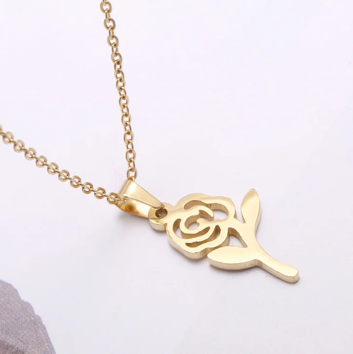 LIUHCTZ-G золотые цветы Медовое ожерелье серьги-гвоздики Наборы украшений для женщин