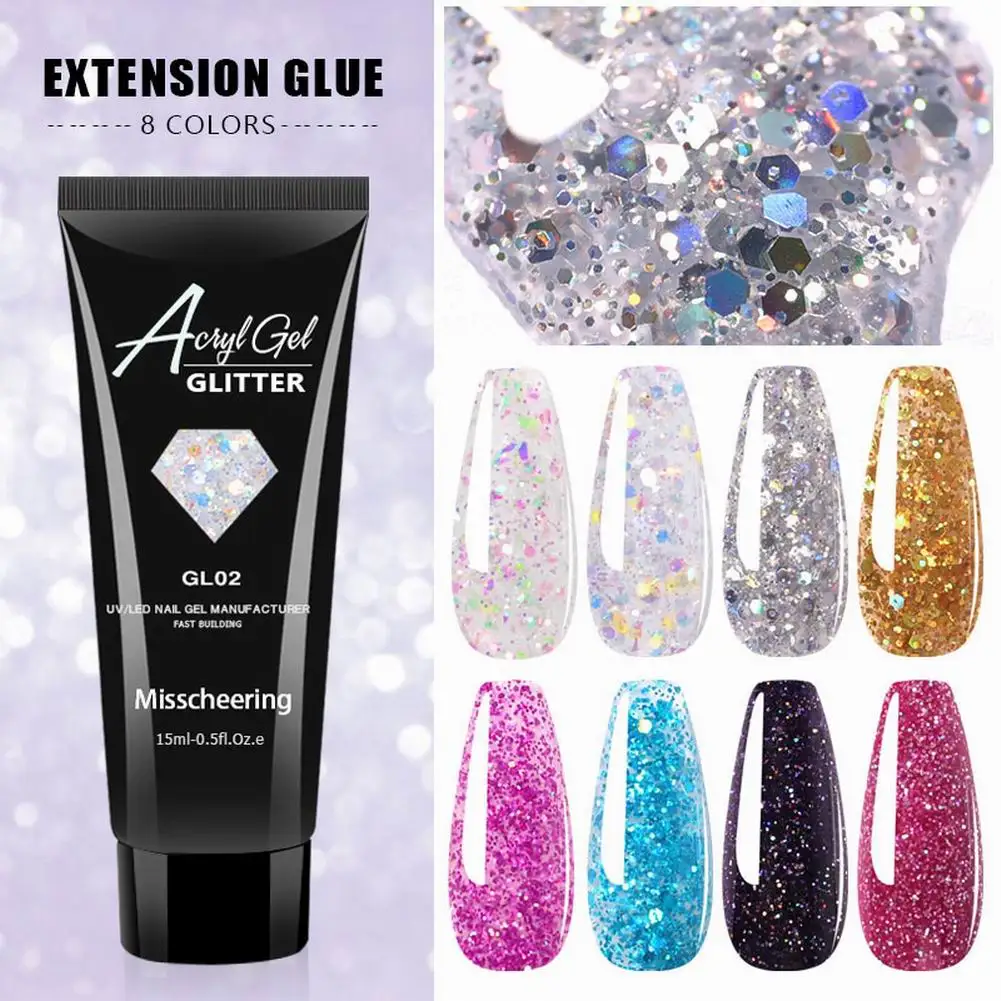 

Hot Sale Nail Extension Gel Kit Poly Strong Nail Gel Enhancement Builder Nail Acrylic No Sting Multifunction Kit Manicure Tool