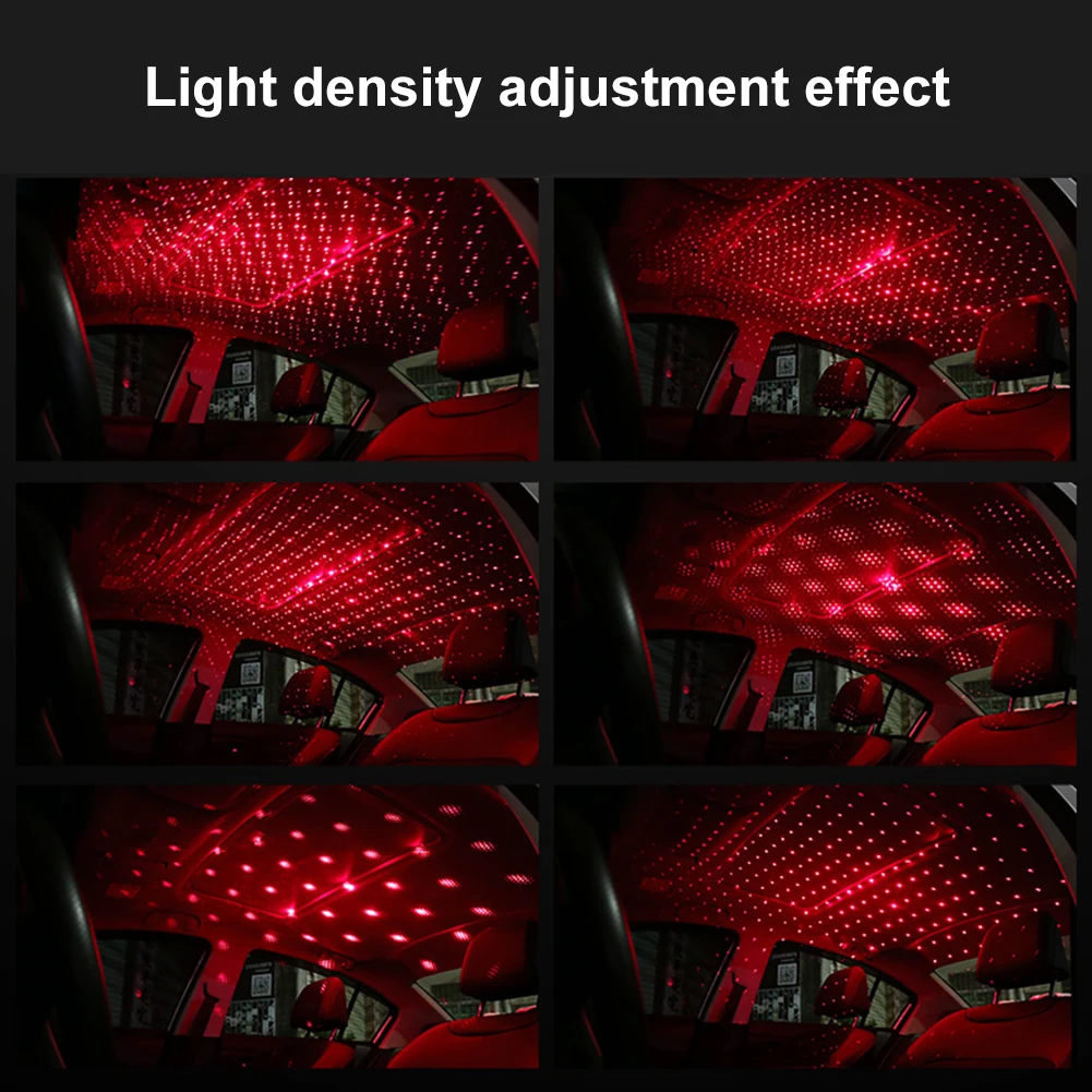 

Auto USB Decoration Light Mini LED Car Roof Star Light Interior Atmosphere Lamp Projector Red Lights For Dropshipping