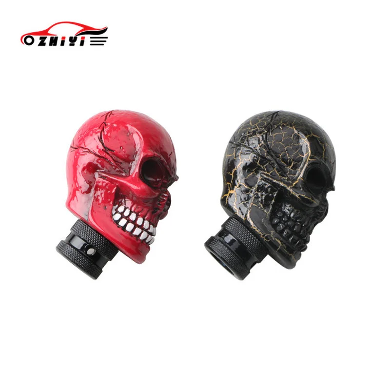 Универсальная задняя крышка в виде черепа красного черного цветов для Ford TOYOTA Shifter