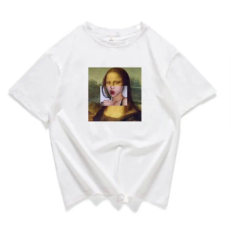 Женская футболка с коротким рукавом Повседневная Свободная в стиле Харадзюку