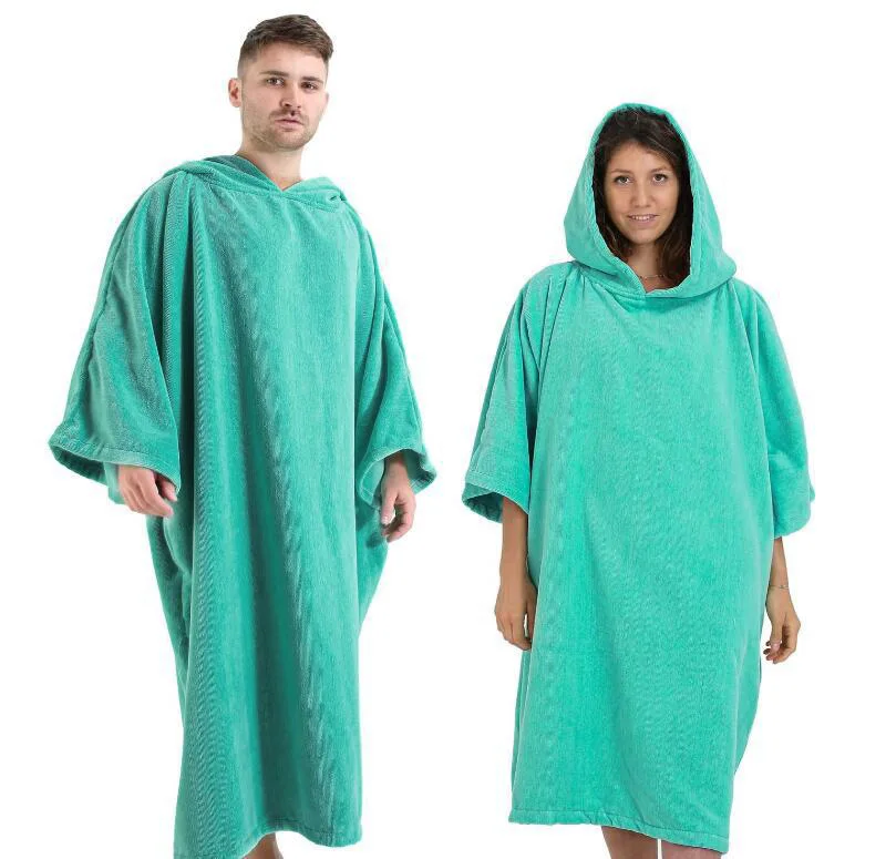 

2021 hooded loose nightgown flannel black outdoor casual sweater men and women can wear bathrobes