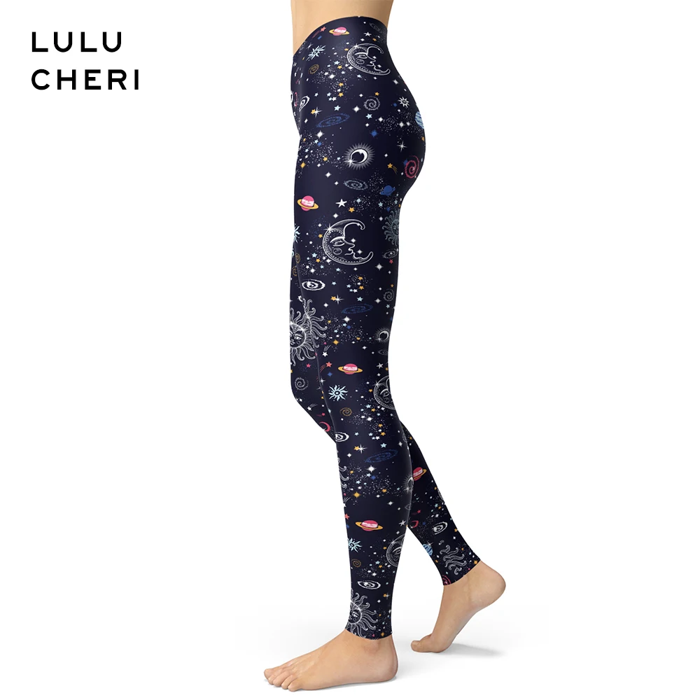 Леггинсы женские с принтом звезд и космоса|Легинсы| |