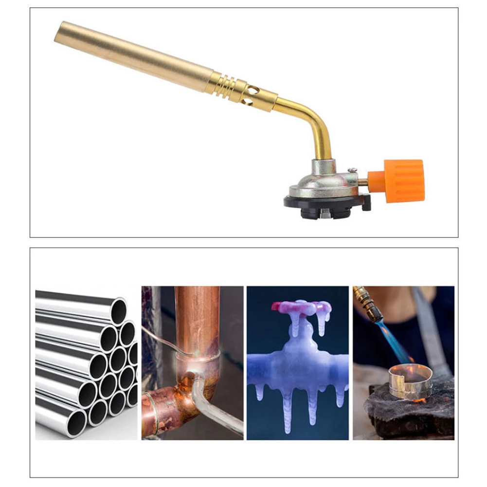 

Butane Burner Welding Gas Torch Flame Gun Brazing Flamethrower Outdoor Camping BBQ Portable Soldering Heat Gun Welding Equipment