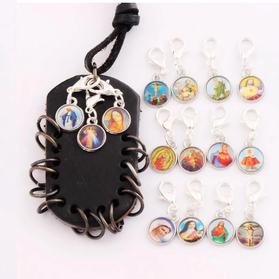 24 шт. медали на тибетскую серебряную католическую религиозную церковь |