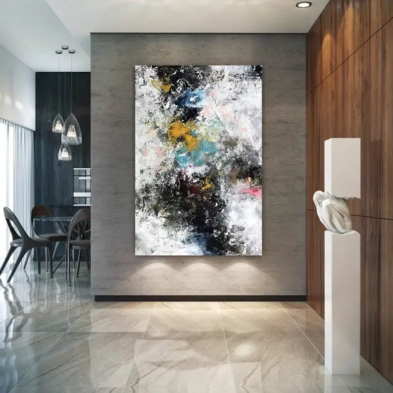 

Large Abstract wall art,Original Abstract wall art,xl abstract painting,abstrac Extra Large Handmade oil painting Free Shipping