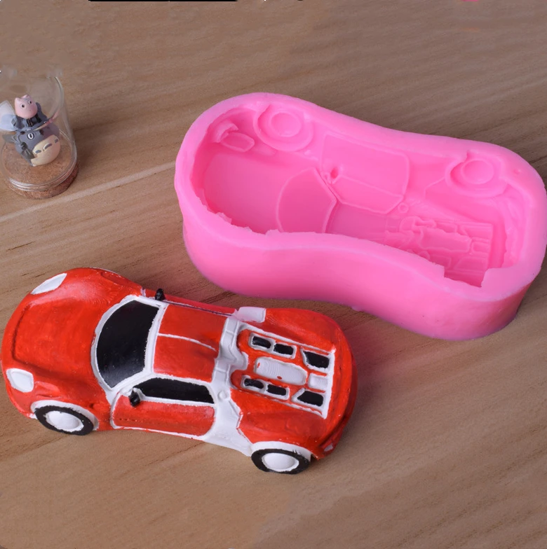 Спортивная Автомобильная силиконовая форма для украшения торта Форма