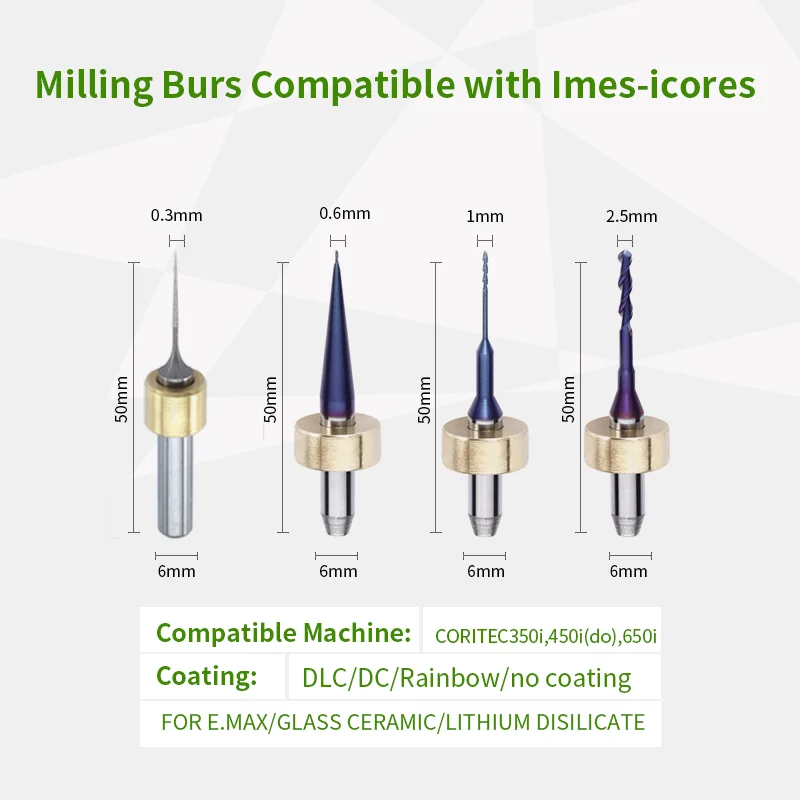 Imes Icore зубов CADCAM фрезерование буры и насадки для резки с бриллиантом углеродное