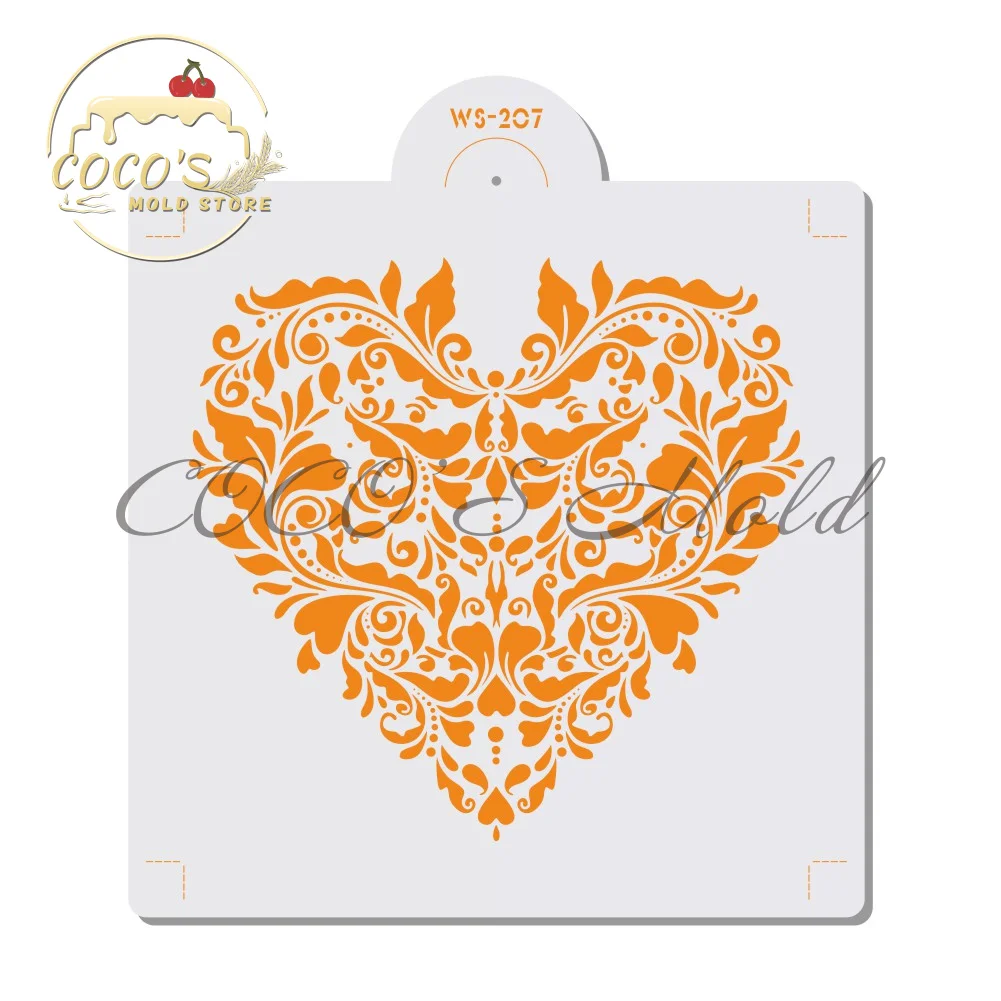 

Наклейка на стену в форме сердца