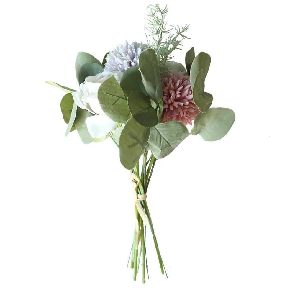 1PCS Hybrid Bride Rose Bundled Flowers Artificial Flower Decoration Green Plant Wedding Ins Wind | Дом и сад