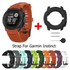 Высококачественный силиконовый ремешок для наручных часов Garmin Instinct с защитным чехлом, сменный ремешок для смарт-браслета