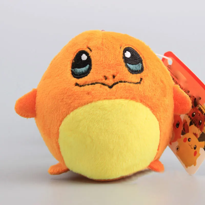 9 см Аниме Пикачу плюшевые игрушки кукла Peluche Kawaii Прекрасный Squirtle Charmander Eevee мягкие игрушки брелок кулон для женщин детский подарок